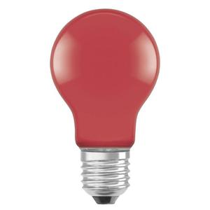 Лампа светодиодная 2,5W красный E27 A60 LEDSCLA15 OSRAM